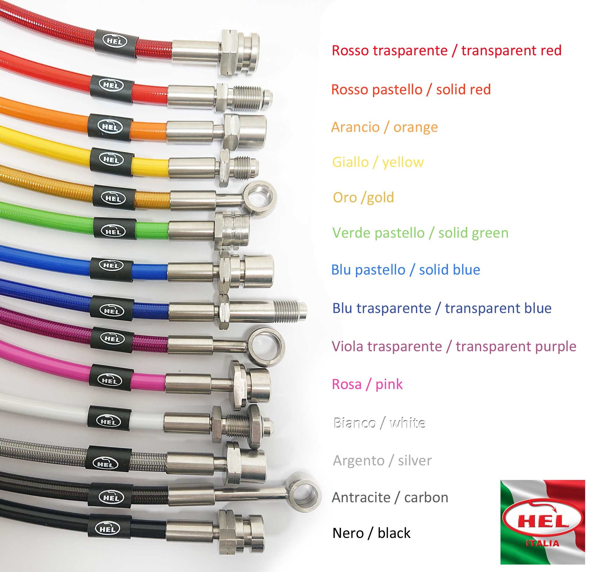 HEL Performance Braided Brake Lines BMW 1 Series F20 F21 With