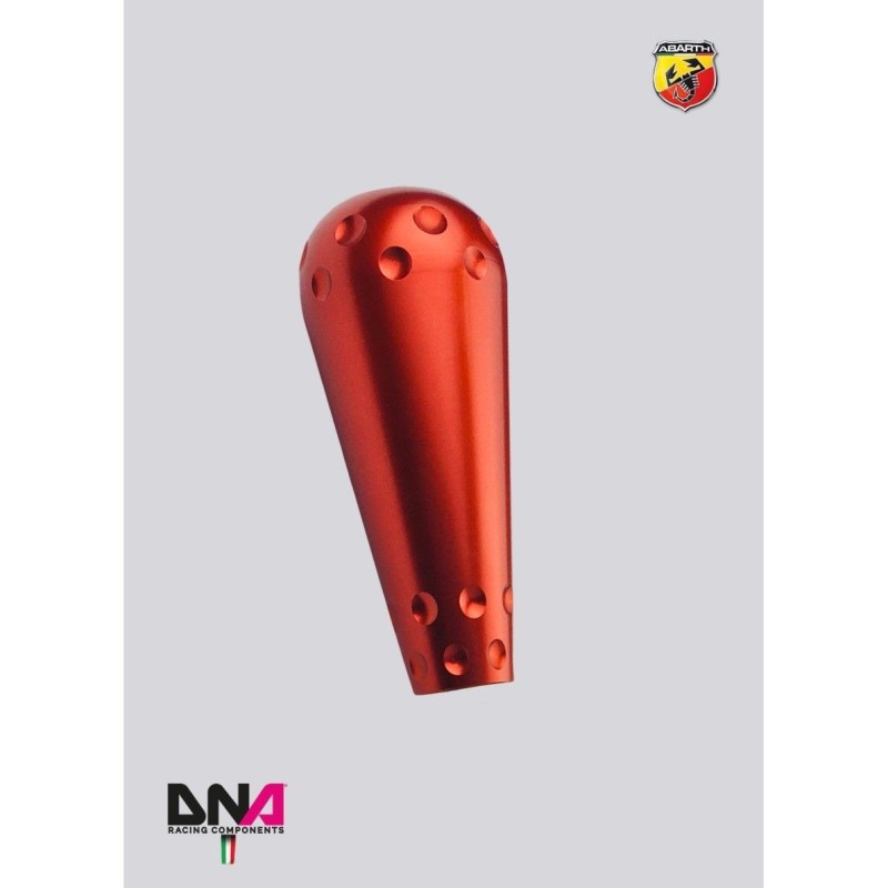 Abarth 500-DNA Racing Aluminium 695 style red knob for adjustable short shift and quick shift stage 2