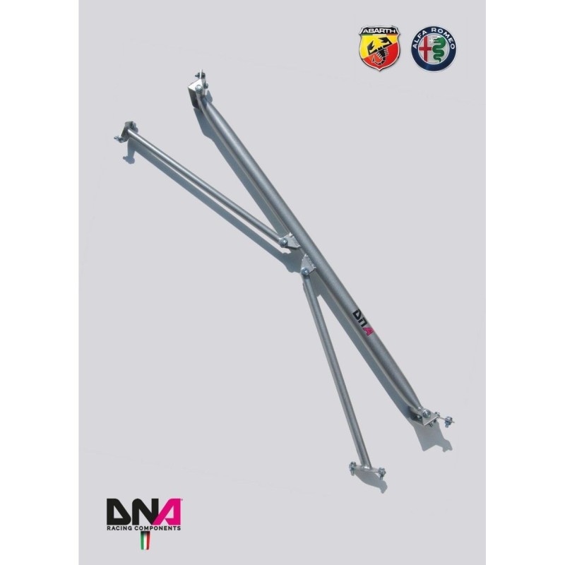 Abarth Grande Punto-DNA Racing rear strut bar with tie rods kit