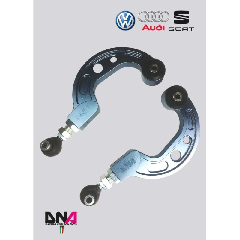 Audi A3 8P1-8P7-8PA (03-12)-Kit bracci sospensione superiori regolazione camber DNA Racing