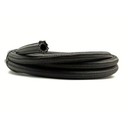 Black Nylon Cotton Braided PTFE Hose - HEL Performance