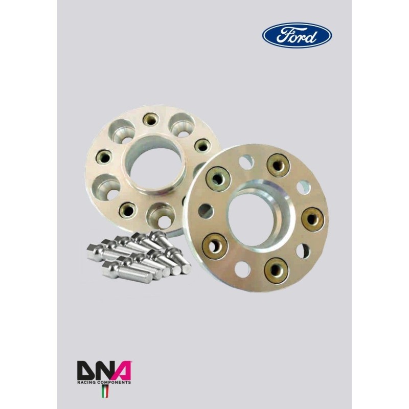 Ford Fiesta Mk7 (08-17)-DNA Racing double holes pattern wheel spacers and bolts kit