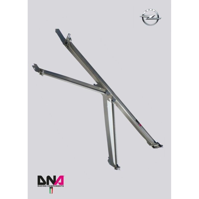 Opel Corsa E-DNA Racing rear strut bar with tie rods kit