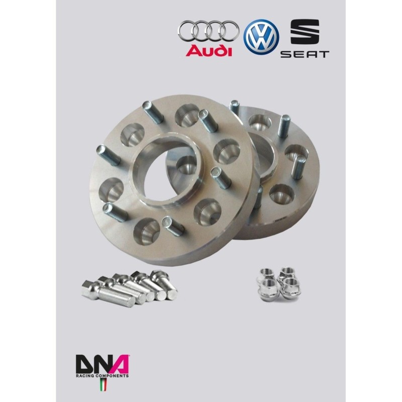 Volkswagen Golf 7-DNA Racing wheel spacers double drilling and bolts