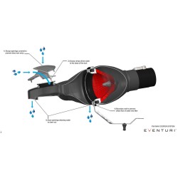 Eventuri MINI F56 GP3 e F54 Clubman JCW Carbon Air Intake