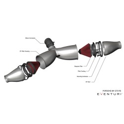 Eventuri Porsche 911 991.1/991.2 GT3 RS Kit di Aspirazione in Carbonio