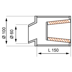 Sprint Filter P08 DF60150S - Filtro aria double flow universale in poliestere