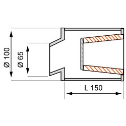 Sprint Filter P08 DF65150S - Filtro aria double flow universale in poliestere