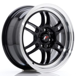 Japan Racing JR7 Glossy Black With Machined Lip