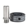 Distanziale billet per piastra sandwich con 2 prese sensori 1/8" NPT HEL Performance