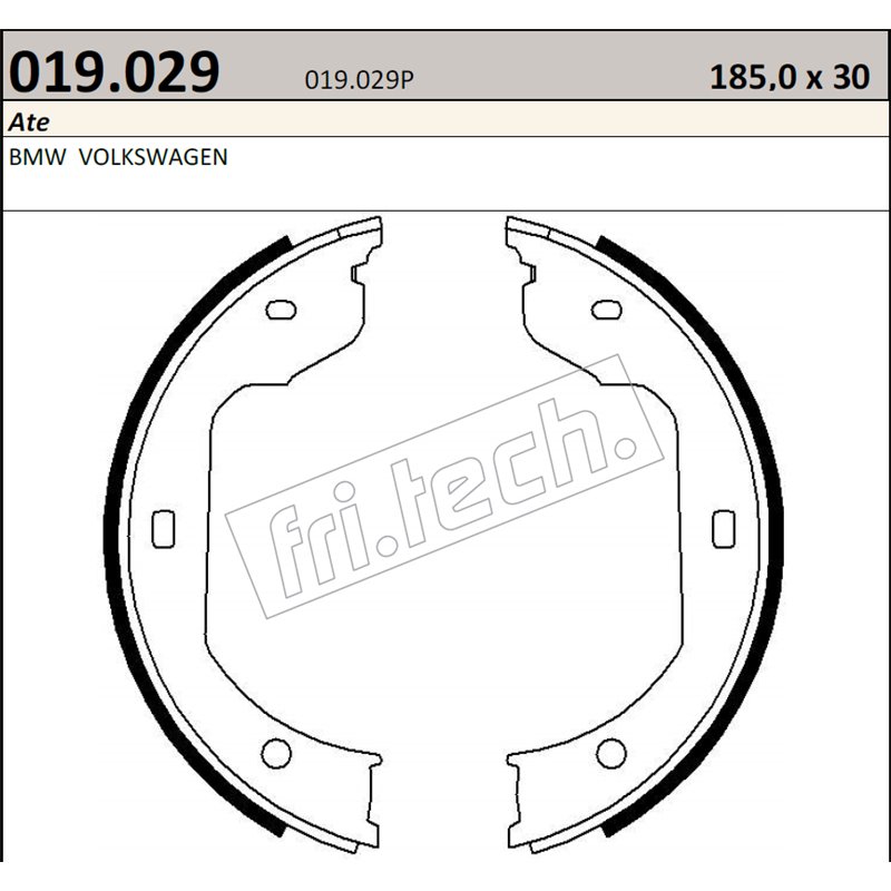 BMW 5 Series E60-E61/M5 - Fri.Tech. racing Handbrake Shoes