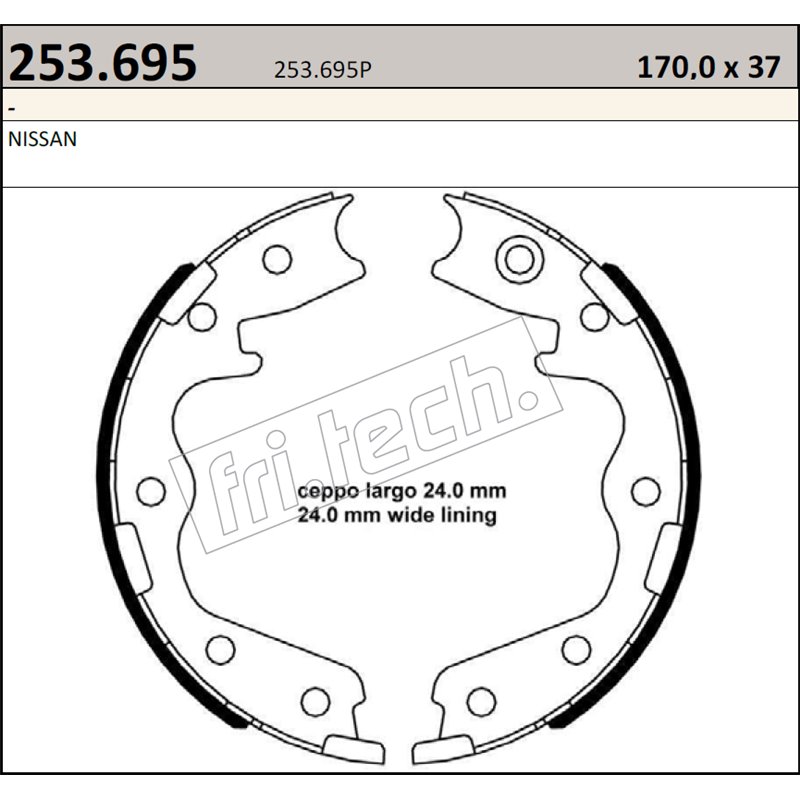 Nissan Skyline R34 - Fri.Tech. racing Handbrake Shoes