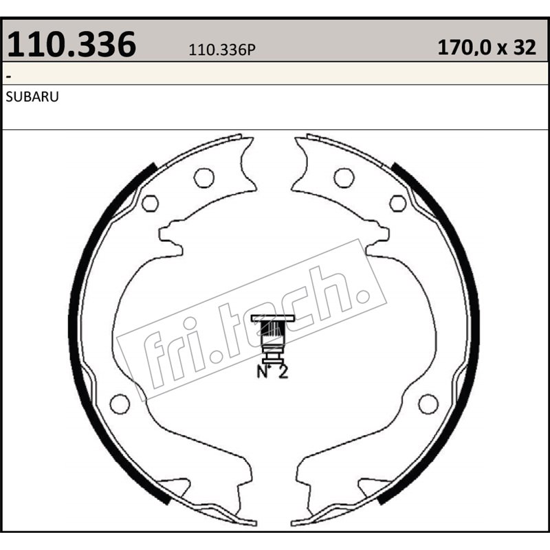 Subaru Impreza GM-GC-GF (92-00) - Ganasce freno a mano mescola racing Fri.Tech.