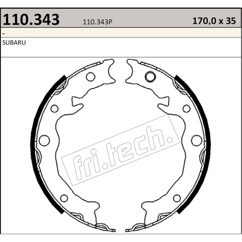 Subaru Impreza GR-GV (07-11) - Fri.Tech. racing Handbrake Shoes