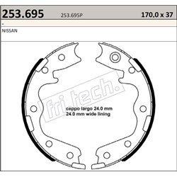 Nissan 300ZX (Z32) - Fri.Tech. racing Handbrake Shoes