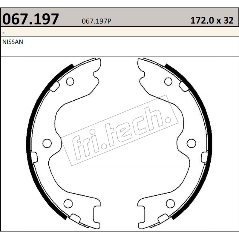 Nissan 370Z Z34 - Fri.Tech. racing Handbrake Shoes