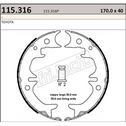 Toyota Celica T16 - Fri.Tech. racing Handbrake Shoes