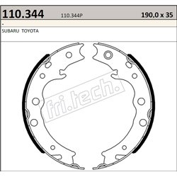 Toyota GT86 ZN6 (NO Brembo) - Fri.Tech. racing Handbrake Shoes