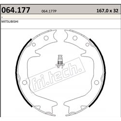 Mistusbishi Lancer Evo 4-5-6-7-8-9-10 - Fri.Tech. racing Handbrake Shoes