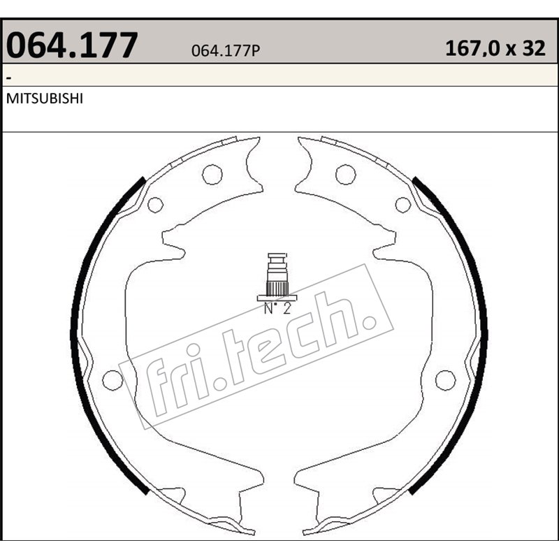 Mistusbishi Lancer Evo 4-5-6-7-8-9-10 - Fri.Tech. racing Handbrake Shoes