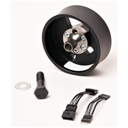 Adapter + spacer for BMW 1/2/3/4 F Series steering wheel on BMW 5/6/7 F Series