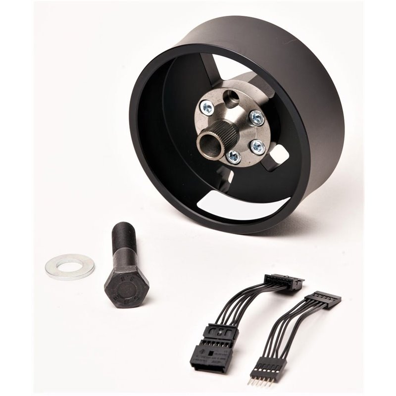 Adattatore + distanziale per volante BMW Serie 1/2/3/4 F su BMW Serie 5/6/7 F