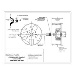 Nissan Leaf - 66mm steering wheel spacer