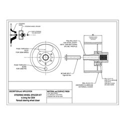 Renault Alpine A110 (17-) - 55mm steering wheel spacer