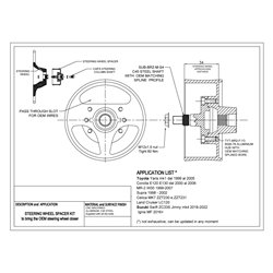 Suzuki Jimny JB43 (12-17) - Distanziale volante 54mm