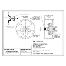 Suzuki Swift (17-23) - 54mm steering wheel spacer