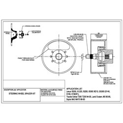 Toyota Celica MK6 T200 (94-99) - 60mm steering wheel spacer