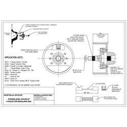 Toyota Highlander MK2 XU40 (07-13) - Distanziale volante 54mm